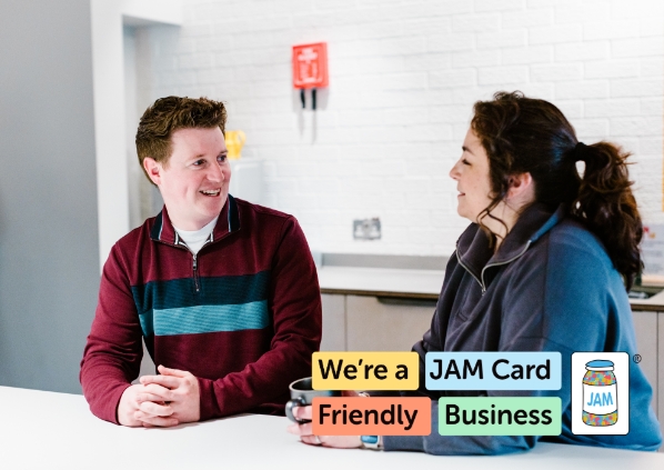 Sheena and Orin Campbell, founders of Campbell Financial with an overlaying JAM accreditation